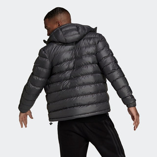adidas 阿迪达斯 新款男装冬季户外防风连帽夹克运动外套棉服 GV5330 3S SDP BOS深灰 L