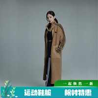 Adidas阿迪达斯三叶草新款女装双面长款加厚羊羔绒棉服外套 GK8557 GV2928 38