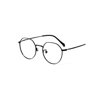 JIUSEN 久森眼镜 86042 中性纯钛眼镜框 黑色