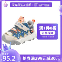 大嘴猴童鞋女童2021新款冬季小童二棉鞋加绒儿童运动鞋