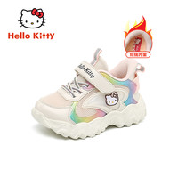 凯蒂猫 Hello Kitty 童鞋女童冬季新款中童棉鞋加绒保暖女孩宝宝运动鞋