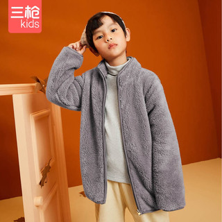 三枪儿童棉袄男童保暖衣秋冬双面舒棉绒加厚保暖上衣女童居家外套