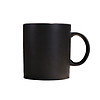 欧式高档陶瓷黑色哑光大容量马克杯子创意简约磨砂咖啡杯带勺水杯 黑色哑光马克杯(单杯)