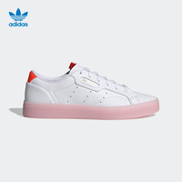 adidas阿迪达斯官网三叶草SLEEK W女子经典运动小白鞋H05177