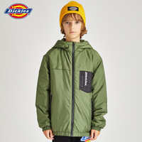 dickies男女中大潮童2021冬新款工装风贴袋连帽充棉外套保暖棉服