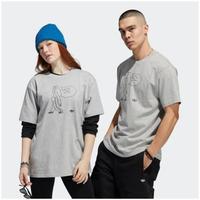 Adidas/阿迪达斯男子T恤短袖圆领夏季纯棉个性潮流正品GL9975