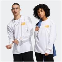 Adidas/阿迪达斯男子T恤长袖圆领夏季纯棉个性潮流正品GL9971