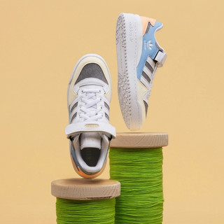 adidas阿迪达斯三叶草FORUM LOW Multicolor Canvas女子经典鞋