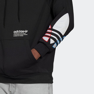 adidas阿迪达斯官网三叶草男装运动套头衫GN3570 GN3571 GN3572（M、玫红色）