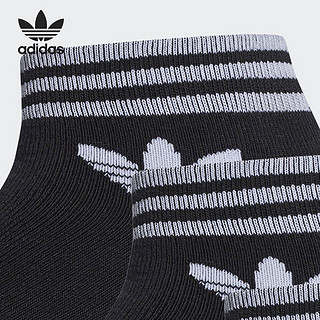 Adidas/阿迪达斯官方正品三叶草运动训练男女休闲袜三双装AZ5523