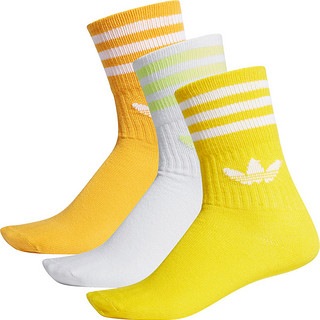 Adidas/阿迪达斯官方正品 三叶草男女同款休闲运动袜三双装ED9397