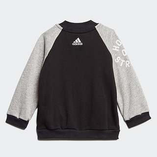 Adidas/阿迪达斯正品n2020年春秋新款男童田径运动长袖套装FM6405（FM6405、80cm ）