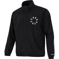 阿迪达斯 adidas阿迪三叶草立领男装夹克休闲宽松运动外套H37740