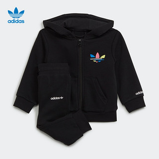 adidas阿迪达斯官网三叶草婴童装运动套装H25229 H25230