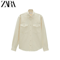 ZARA [折扣季]男装 直筒口袋饰法兰绒长袖衬衫 00975326712