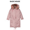 BASIC HOUSE 百家好 女士连帽大毛领羽绒服 HTDJ728F