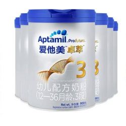 Aptamil 爱他美 卓萃 配方奶粉 3段 900g*6进口荷兰白金