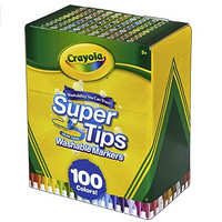 Crayola 绘儿乐 Super Tips 可水洗马克笔 100支