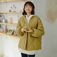 雪中飞 SNOWFLYING 2021秋冬新款气质亲肤短款V领零压舒适风衣羽绒服女小个子