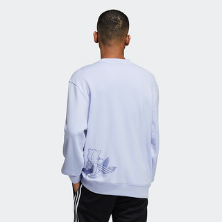 adidas ORIGINALS BEAR CREW 男子运动卫衣 浅紫 L