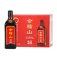 kuaijishan 会稽山 绍兴黄酒整箱 纯正五年 500ml*8瓶陈年老酒 加饭酒