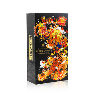 JOHNNIE WALKER 尊尼获加 虎年限定款 12年 黑牌 调和 苏格兰威士忌 40%vol 700ml+50ml 礼盒装