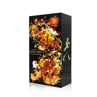 JOHNNIE WALKER 尊尼获加 虎年限定款 12年 黑牌 调和 苏格兰威士忌 40%vol 700ml+50ml 礼盒装