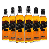 JOHNNIE WALKER 尊尼获加 黑牌 12年 苏格兰调和型威士忌 700ml*2瓶