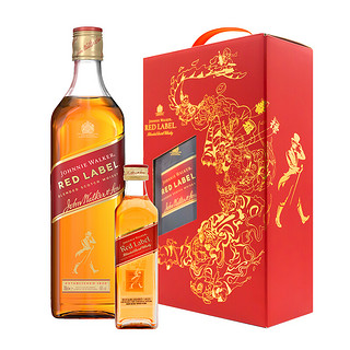 JOHNNIE WALKER 尊尼获加 红牌 虎年艺术家合作限定款 苏格兰 调和威士忌 40%vol 700ml