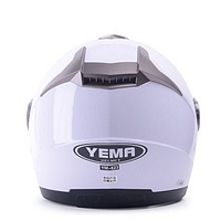 YEMA 野马 6623 电动车头盔 白色 雾镜片