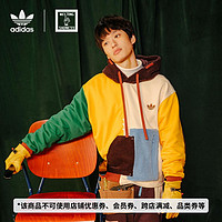 adidas 阿迪达斯 官网三叶草木偶系列男女装情侣新款连帽卫衣HC0339 M 浅粉/米白/白/绿