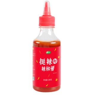 怡力 番茄酱挺辣的辣椒酱280g*2瓶 面包魔芋面调料沙拉酱脂肪0辣酱调味品 辣椒酱1瓶+番茄酱1瓶