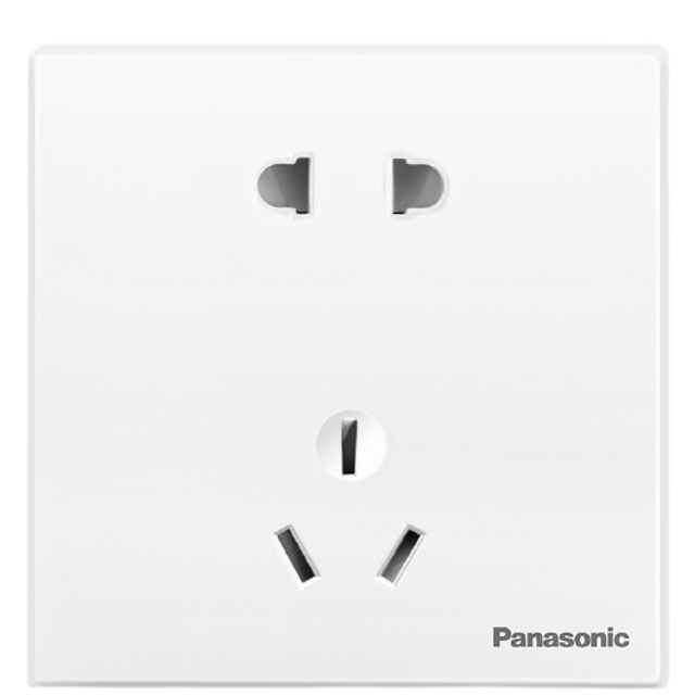 Panasonic 松下悦宸系列WMWM122 正五孔插座白色单只装【报价价格评测