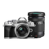 OLYMPUS 奥林巴斯 OM-D E-M10 Mark IV M4/3画幅 微单相机 银色 ED 14-42mm F3.5 EZ 变焦镜头+ED