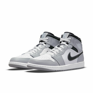 AIR JORDAN 正代系列 Air Jordan 1 Mid 男子篮球鞋 554724-078 灰色 43