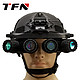 TFN TD401 大视场头盔四目夜视仪 夜视镜 无需转头微光夜视系统 四目四管