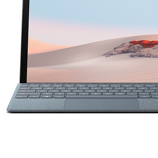 Microsoft 微软  Surface Go 键盘盖 冰晶蓝 磁吸易拆卸 Alcantara材质 类软毛皮手感 键盘背光+玻璃精准触控板