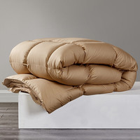 MENDALE 梦洁家纺 甄暖 白鹅绒冬被 香槟金 248*248cm