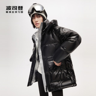 BOSIDENG 波司登 新款泡芙鹅绒时尚大廓型连帽百搭女收腰羽绒服B10143116