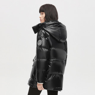 BOSIDENG 波司登 新款泡芙鹅绒时尚大廓型连帽百搭女收腰羽绒服B10143116