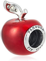 PANDORA 潘多拉 Pandora 潘多拉 迪士尼白雪公主红色苹果吊坠纯银，方晶锆石，珐琅791572EN73