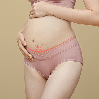 babycare 孕妇内裤 3条装 维尔粉+安伯灰+轻肤 L