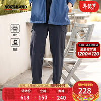 NORTHLAND 诺诗兰 秋冬户外男士软壳裤防风保暖长毛绒徒步旅行风雪长裤 香槟棕色41E-束脚 175/L 180/XL 纯黑色-01E