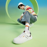 特步 XTEP春季男街头板鞋潮流时尚百搭舒适运动休闲鞋