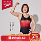 SPEEDO 速比涛 Speedo/速比涛 女子泳衣2021新品梦之队荣耀共享版连体泳衣女 806970G111 黑色/红色 36