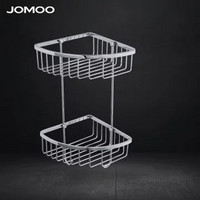 JOMOO 九牧 卫生间置物架壁挂 双层不锈钢三角篮 浴室五金挂件 937019 双层