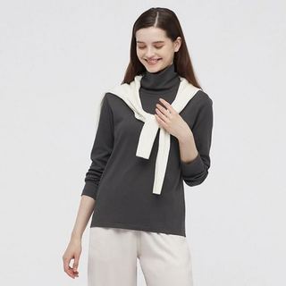 UNIQLO 优衣库 女装两翻领T恤 439063