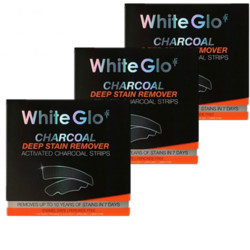 White Glo 【用码PDMY包邮】【3件装】White Glo 活性炭深度去渍美牙贴 7条*3