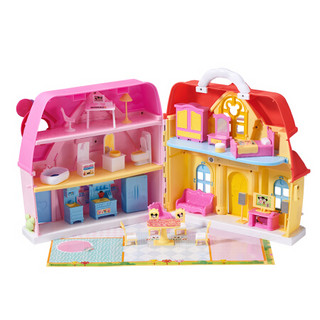 babycare&bctoys迪士尼联名梦幻别墅儿童手提屋玩具女孩过家家套装便携手提新年礼物