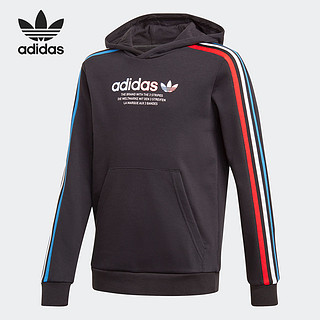 Adidas/阿迪达斯正品三叶草新款 HOODIE 大童装运动卫衣GN7496